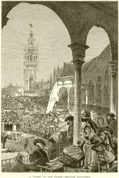 Lístek ve stínu.-- Seville Býčí aréna od English School