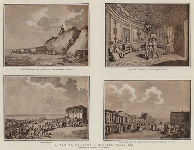 Výlet do Brightonu před sto lety (litho) od English School