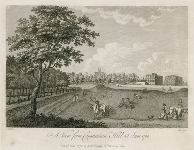 Pohled z Constitution Hill, 1735 od English School