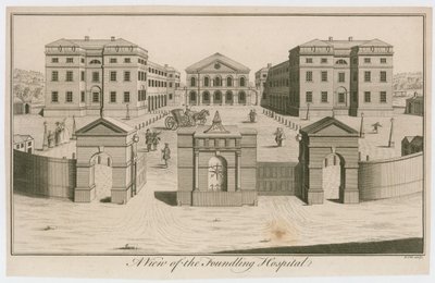 Pohled na Foundling Hospital v Londýně od English School