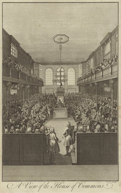 Pohled na Dolní sněmovnu, Westminster od English School