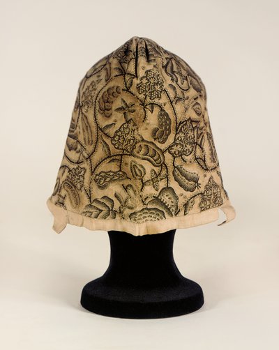 Jemný černý coif, 1620-40 od English School