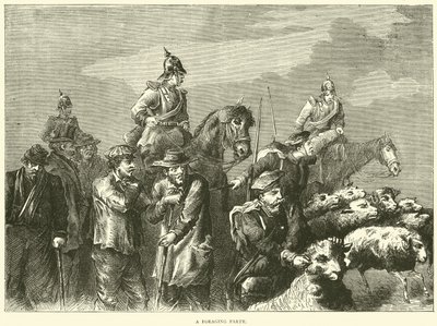 Shánění potravy, říjen 1870 od English School
