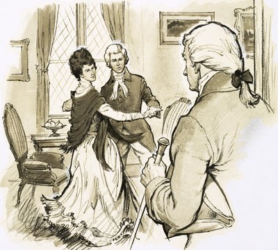 Přítel, který volal, našel Mozarta, jak tančí, aby se zahřál. od English School