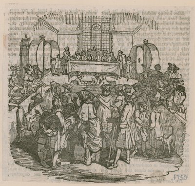 loterie; z roku 1750 od English School