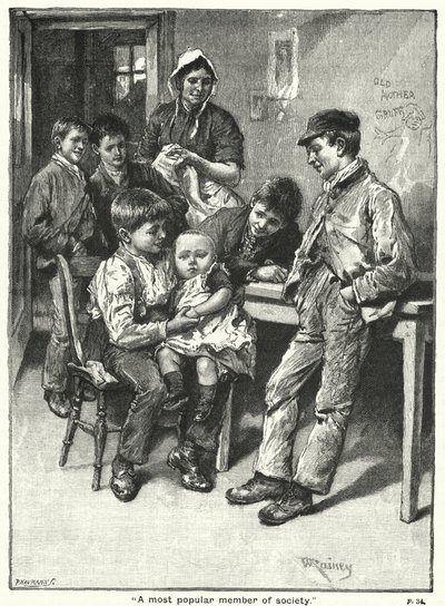 "Nejoblíbenější člen společnosti" (rytina) od English School
