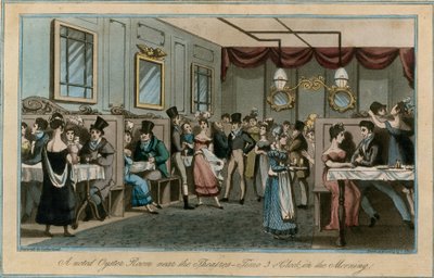 Známý Oyster Room poblíž divadel, 3 hodiny ráno od English School