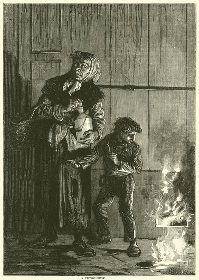 A petroleuse, duben 1871 od English School