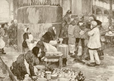 Vývařovna v Paříži v roce 1800 (litho) od English School