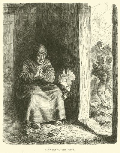Oběť obležení, leden 1871 od English School