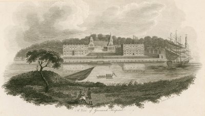 Pohled na Greenwich Hospital, Londýn od English School