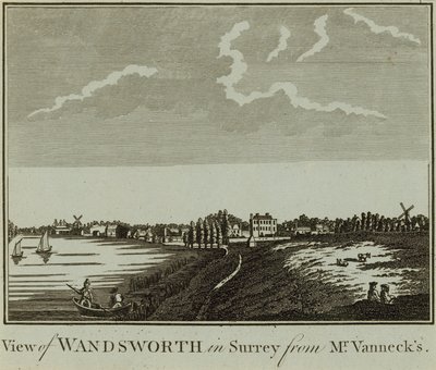 Pohled na Wandsworth v Surrey od English School
