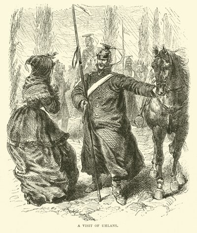 Návštěva Uhlans, březen 1871 od English School
