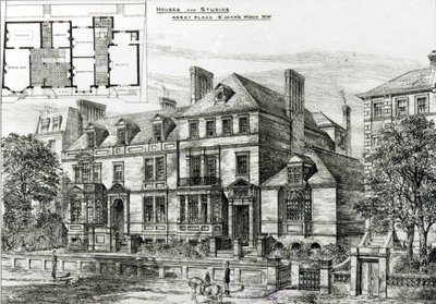 Abbey Place, St.Johns Wood, z The Building News, 18. ledna 1878 od English School