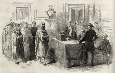 Abd-El-Kader Hlasování pro francouzské impérium – ilustrace pro The Illustrated London News, 4. prosince 1852. od English School