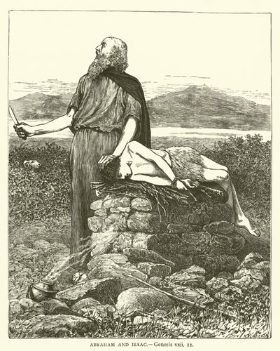 Abraham a Izák, Genesis, xxii od English School