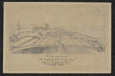 Přidejte MS 78610G Wotton do Surrey: The House of Geo. Evelyn Esq od English School