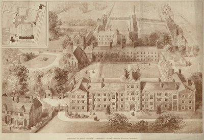 Přírůstky k Jesus College, Cambridge (rytina) od English School