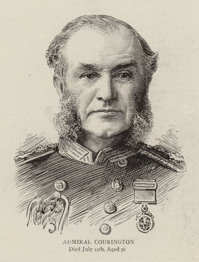 Admirál Codrington (rytina) od English School