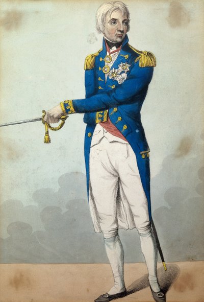 Admirál Horatio Nelson (1758-1805) od English School