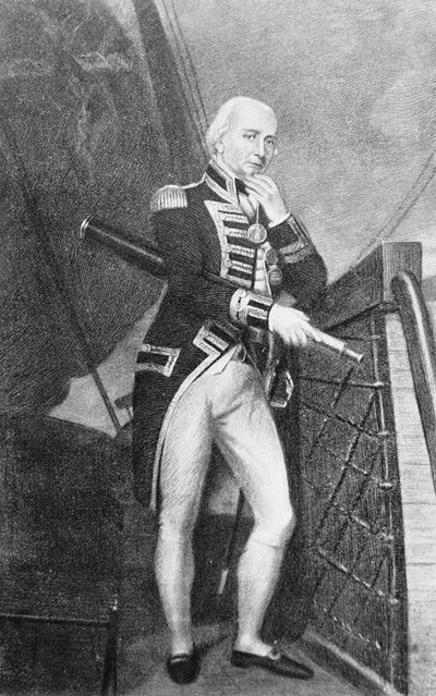 Admirál Lord Collingwood (1750-1810) od English School