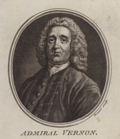 Admirál Vernon (rytina) od English School