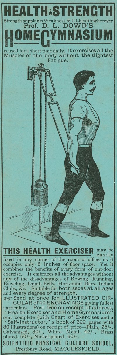 Reklama na domácí gymnázium profesora D L Dowdse od English School