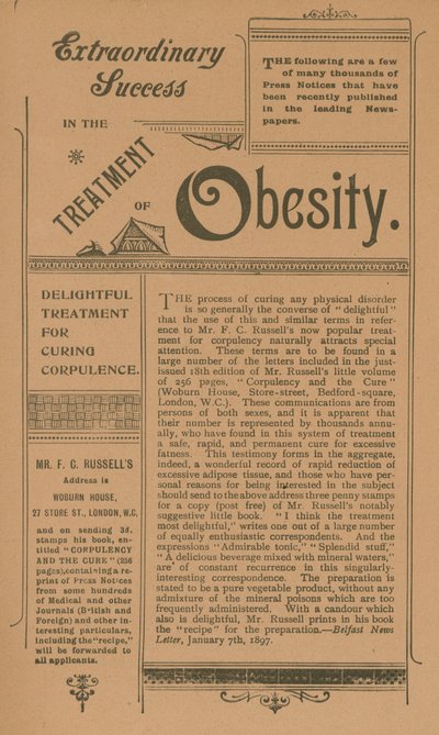 Reklama na léčbu obezity od English School
