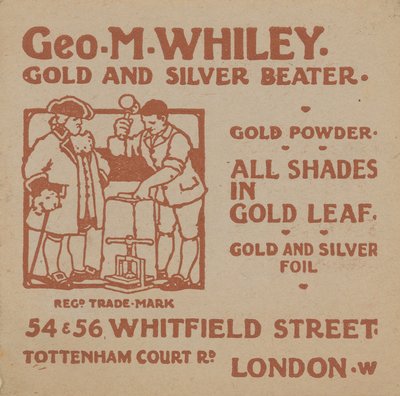 Reklama pro George M Whiley od English School
