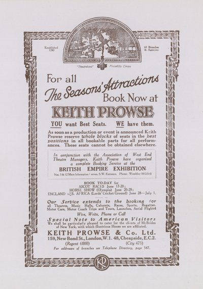 Reklama pro Keitha Prowse od English School
