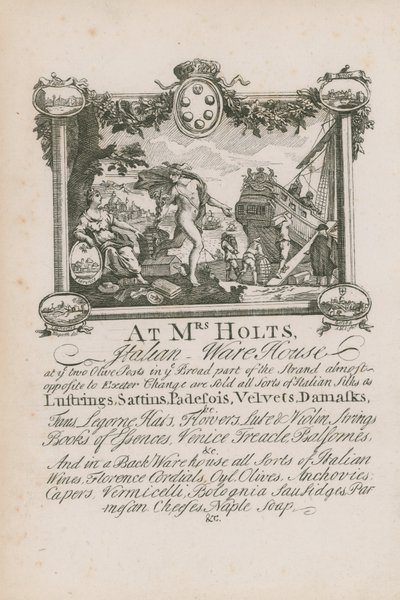 Reklama na italský sklad paní Holtsové od English School