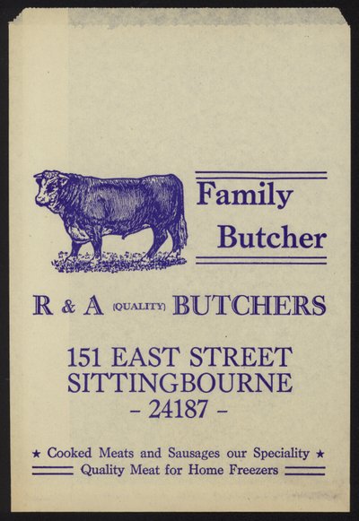 Reklama pro R & A Butchers od English School