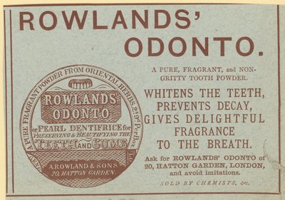 Reklama pro Rowlands Odonto od English School