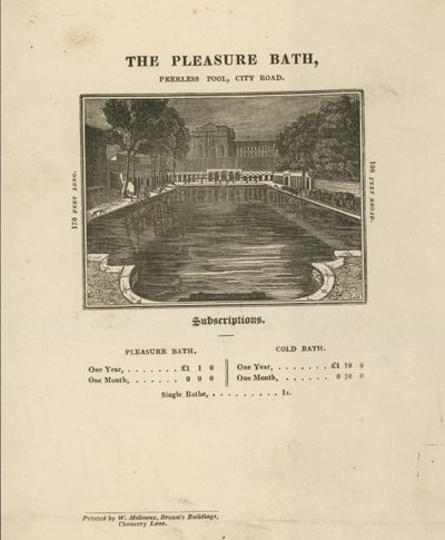 Reklama na Pleasure Baths od English School