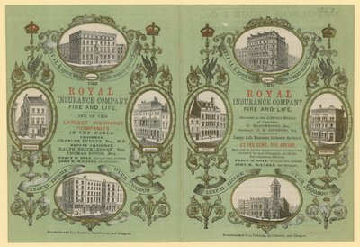 Reklama pro Royal Insurance Company od English School