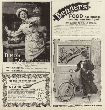 Reklama se rozšířila z The Graphic Christmas Number 1896 od English School