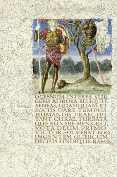 Aeneas stojí vedle kořisti krále Mezentia, 1874-c.1919 od English School