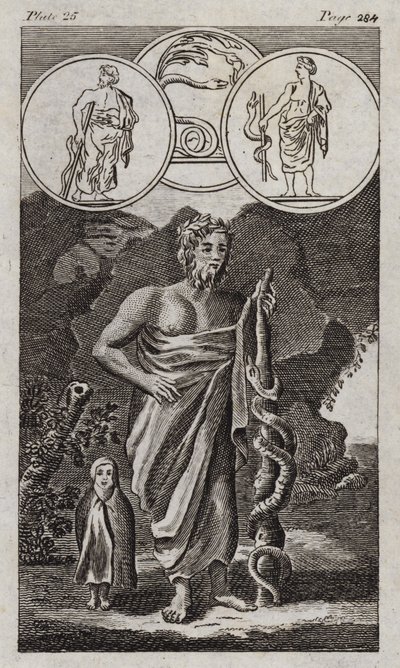 Aesculapius (rytina) od English School