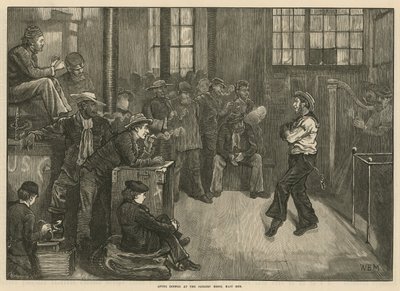 Po večeři v Sailors Home, East End, Londýn od English School