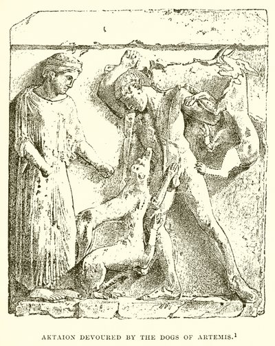 Aktaion pohlcený Psi Artemis od English School