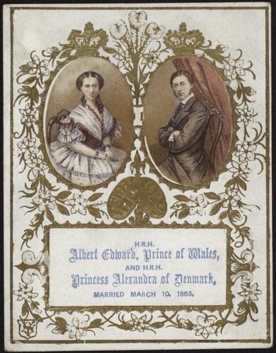 Albert Edward, princ z Walesu, a princezna Alexandra z Dánska od English School