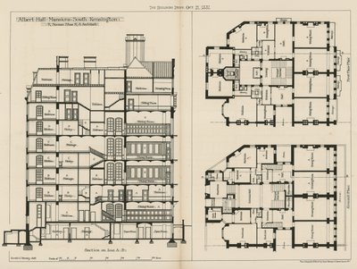 Albert Hall Mansions, South Kensington od English School