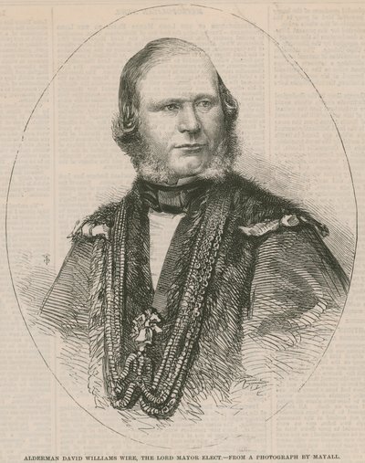 Radní David Williams Wire, zvolený starosta od English School