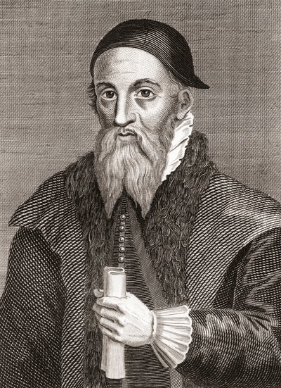 Alexander Erskine z Gogaru, kolem 1521-1592. Skotský laird a strážce Jakuba VI. Skotského na zámku Stirling. Z Iconographia Scotica nebo Portréty slavných Skotska, publikoval 1797. od English School