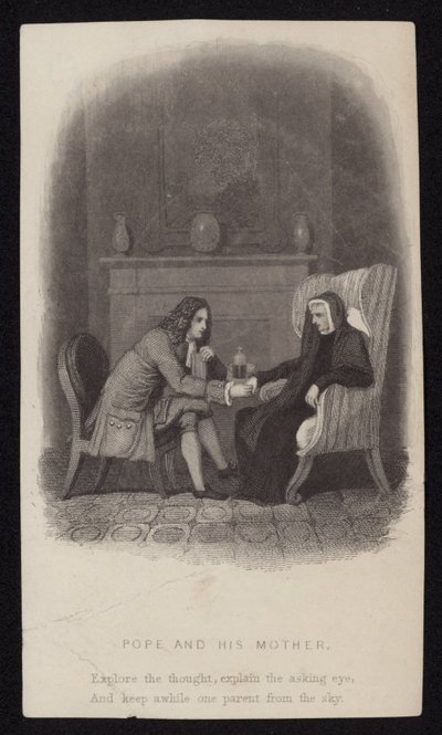 Alexander Pope a jeho matka od English School