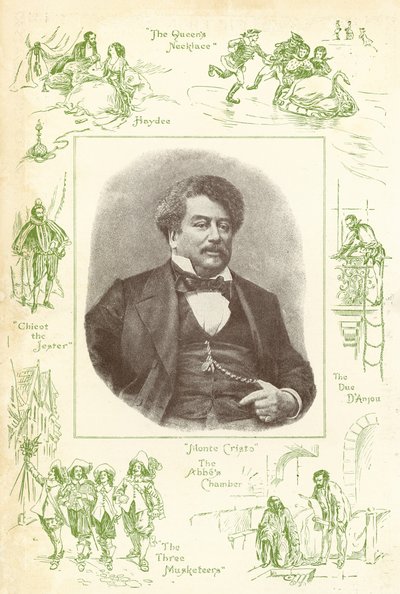 Alexandre Dumas, autor knihy Hrabě Monte Cristo od English School