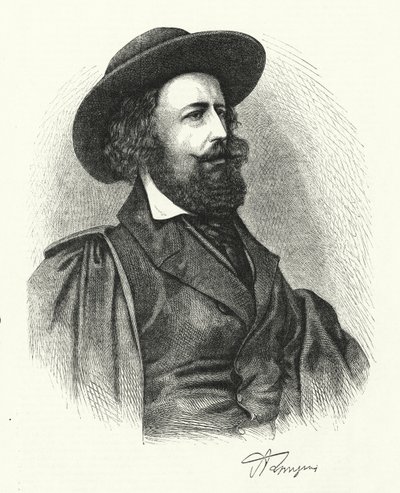 Alfred Lord Tennyson (rytina) od English School