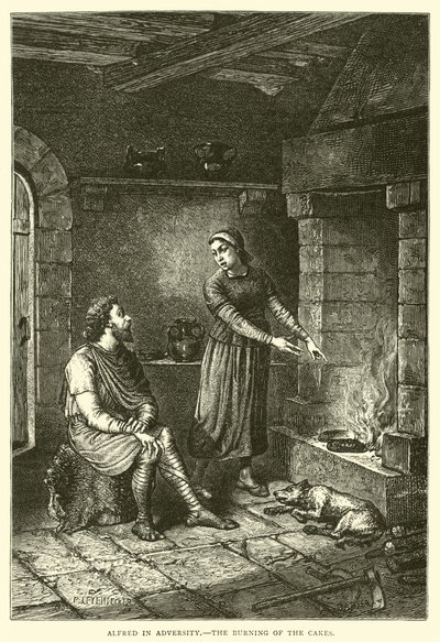 Alfred v neštěstí, pálení koláčů od English School