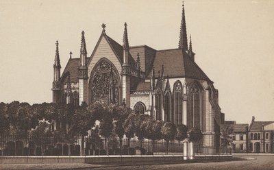 Kostel Všech svatých, Leamington (litografie) od English School