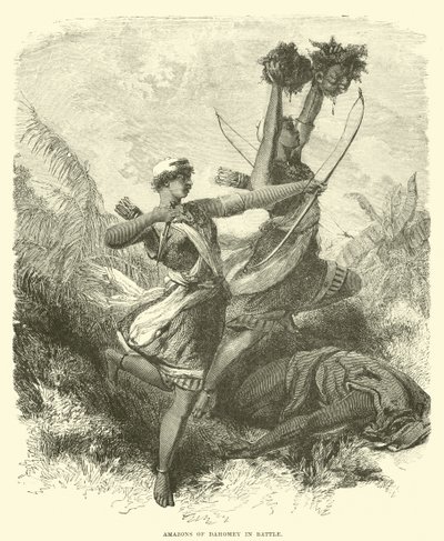 Amazonky z Dahomey v bitvě od English School